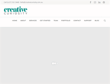 Tablet Screenshot of creativecuriosity.com.au